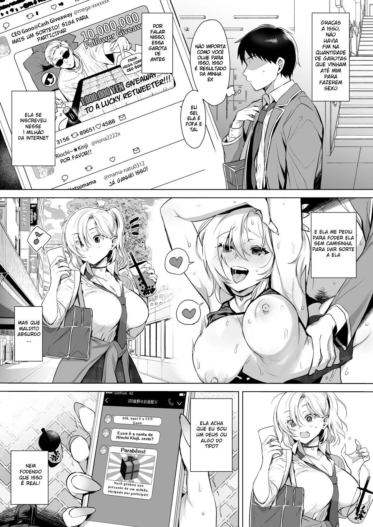Eu Tenho Que Fazer Fila Para Ser Usado – Hentai Preto e Branco – PT-BR