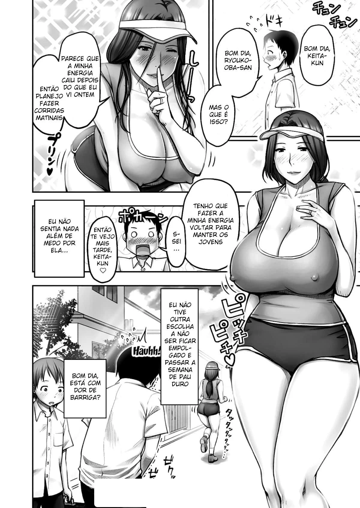 Eu Tentei Fazer uma Pegadinha com a Mãe do Meu Melhor Amigo, e eu Quem Acabei Recebendo uma Pegadinha – Hentai Preto e Branco – PT Brasil