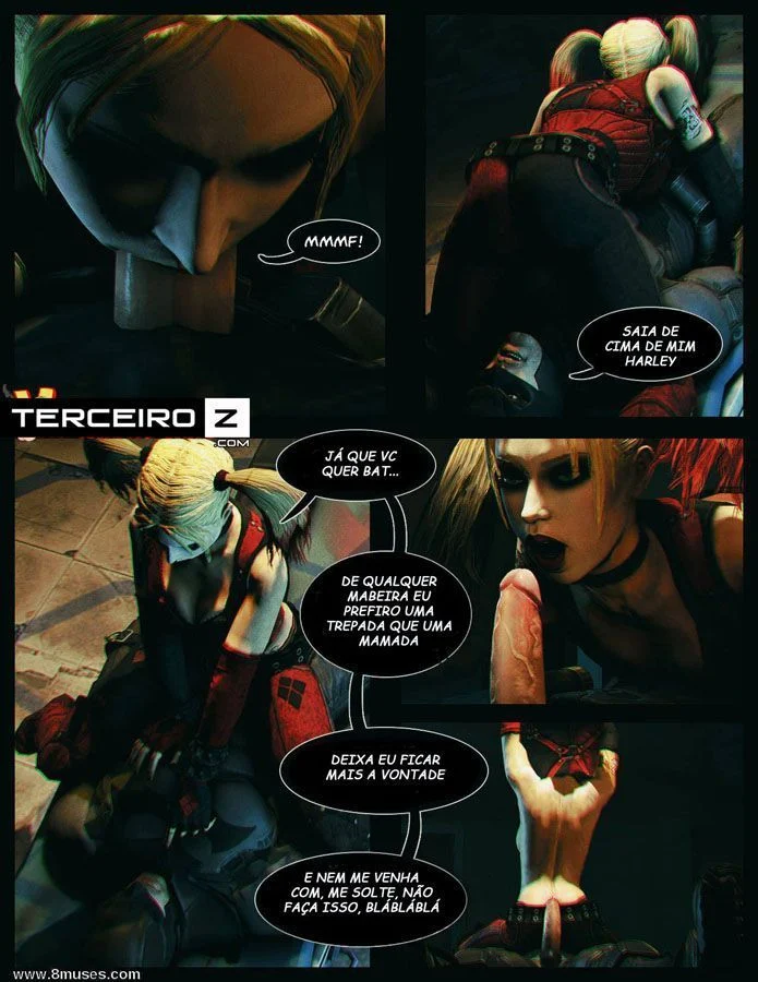 Coringa e Arlequina transando: Quadrinhos eróticos gratis – Heróis Porno – Ler Hentai HQ