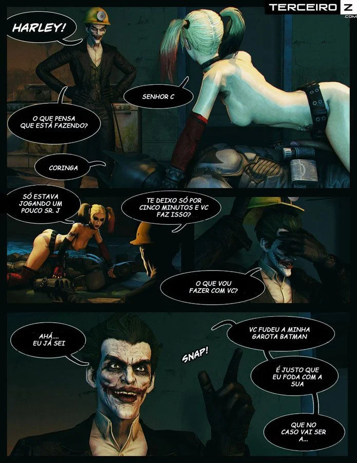 Coringa e Arlequina transando: Quadrinhos eróticos gratis – Heróis Porno – Ler Hentai HQ