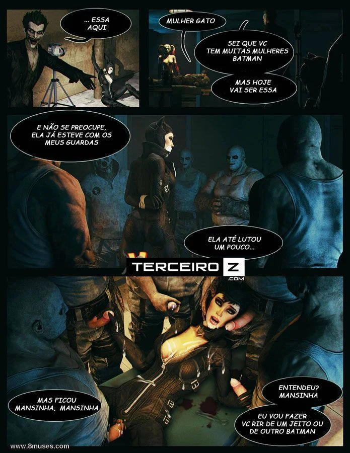 Coringa e Arlequina transando: Quadrinhos eróticos gratis – Heróis Porno – Ler Hentai HQ