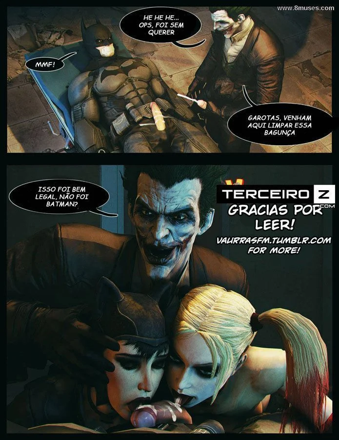 Coringa e Arlequina transando: Quadrinhos eróticos gratis – Heróis Porno – Ler Hentai HQ