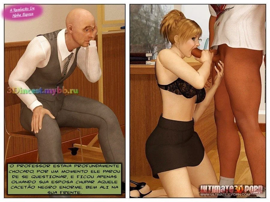Corno olhando esposa dando pro novinho – Colegiais Pornô – Ler HQ Completo