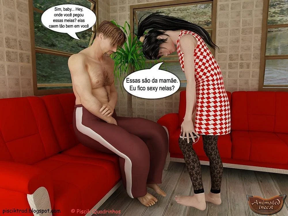 Familia incestuosa quadrinhos 3D pai comendo a filha – Hentai 3D – PT-BR