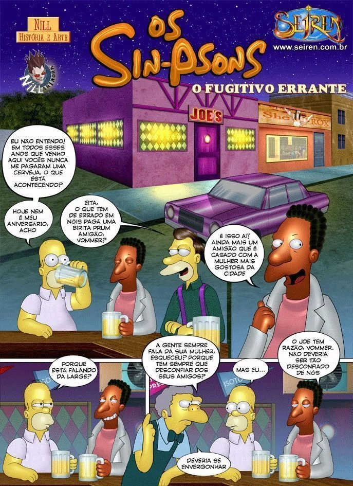 Família Simpsons porno fugitivo errante – Simpsons Pornô – Quadrinho Original Família Simpsons porno fugitivo errante – Simpsons Pornô – Quadrinho Original