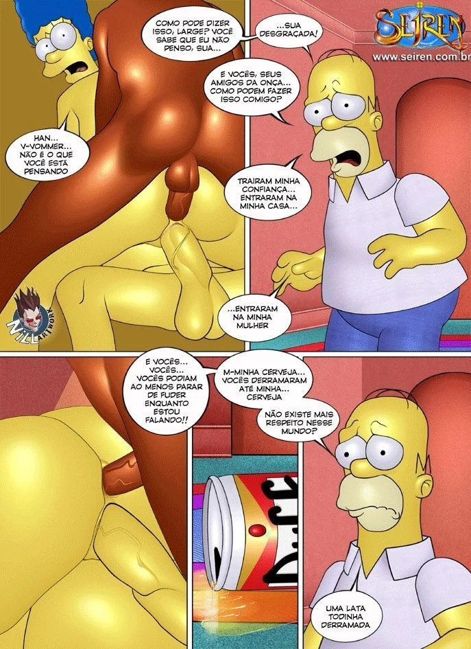Família Simpsons porno fugitivo errante – Simpsons Pornô – Quadrinho Original Família Simpsons porno fugitivo errante – Simpsons Pornô – Quadrinho Original