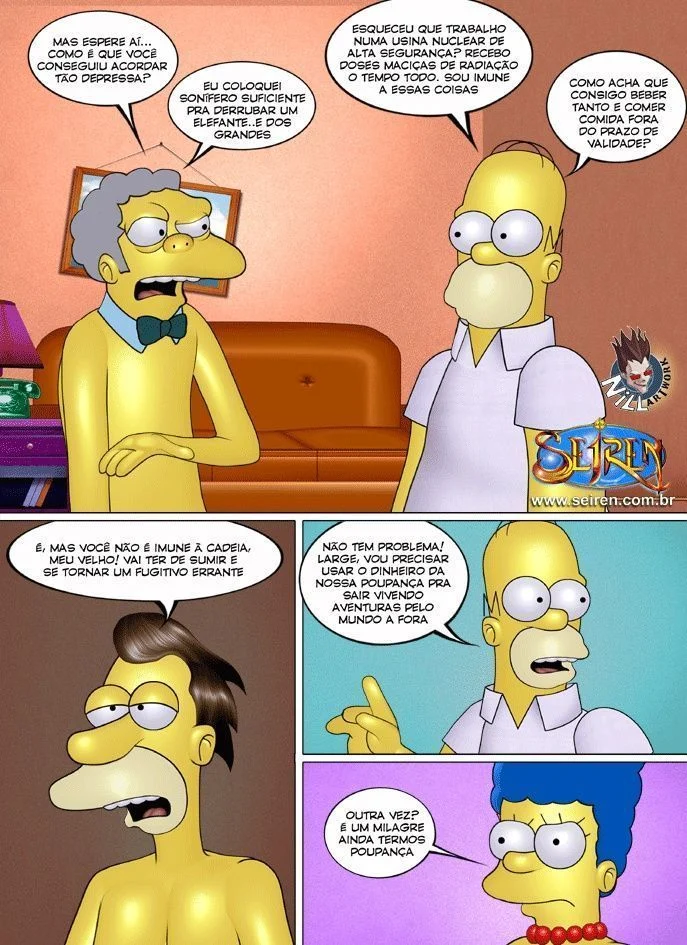 Família Simpsons porno fugitivo errante – Simpsons Pornô – Quadrinho Original Família Simpsons porno fugitivo errante – Simpsons Pornô – Quadrinho Original