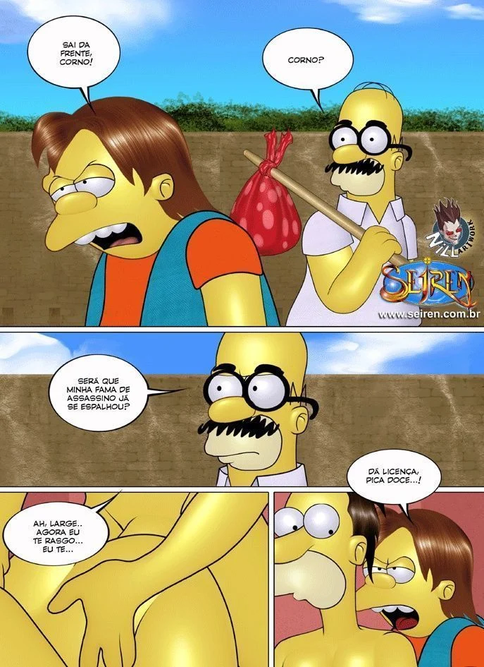 Família Simpsons porno fugitivo errante – Simpsons Pornô – Quadrinho Original Família Simpsons porno fugitivo errante – Simpsons Pornô – Quadrinho Original