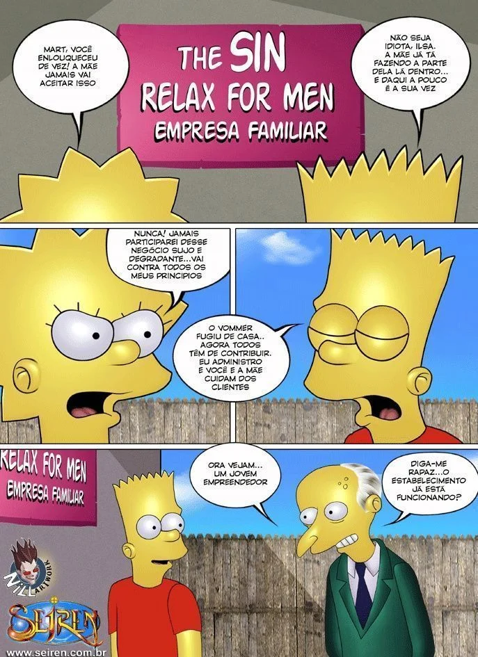 Família Simpsons porno fugitivo errante – Simpsons Pornô – Quadrinho Original Família Simpsons porno fugitivo errante – Simpsons Pornô – Quadrinho Original