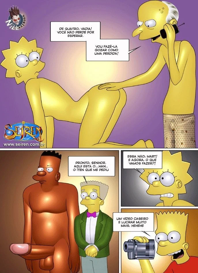 Família Simpsons porno fugitivo errante – Simpsons Pornô – Quadrinho Original Família Simpsons porno fugitivo errante – Simpsons Pornô – Quadrinho Original