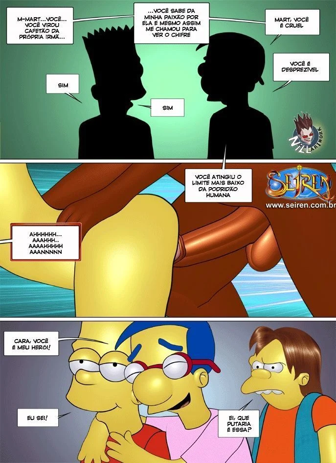 Família Simpsons porno fugitivo errante – Simpsons Pornô – Quadrinho Original Família Simpsons porno fugitivo errante – Simpsons Pornô – Quadrinho Original