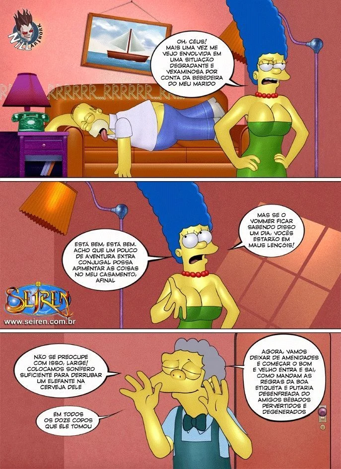 Família Simpsons porno fugitivo errante – Simpsons Pornô – Quadrinho Original Família Simpsons porno fugitivo errante – Simpsons Pornô – Quadrinho Original