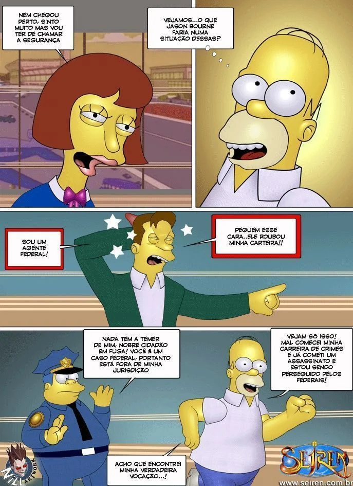 Família Simpsons porno fugitivo errante – Simpsons Pornô – Quadrinho Original Família Simpsons porno fugitivo errante – Simpsons Pornô – Quadrinho Original