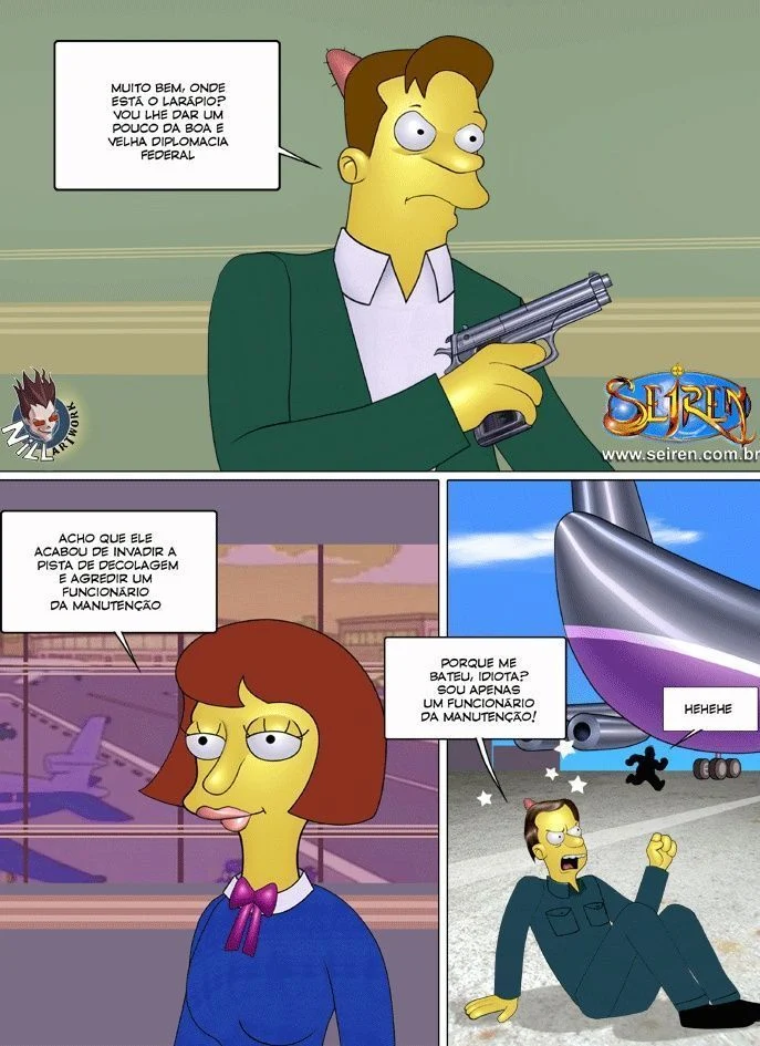 Família Simpsons porno fugitivo errante – Simpsons Pornô – Quadrinho Original Família Simpsons porno fugitivo errante – Simpsons Pornô – Quadrinho Original