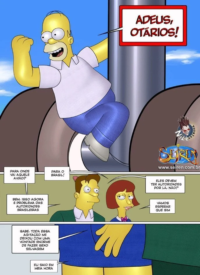 Família Simpsons porno fugitivo errante – Simpsons Pornô – Quadrinho Original Família Simpsons porno fugitivo errante – Simpsons Pornô – Quadrinho Original