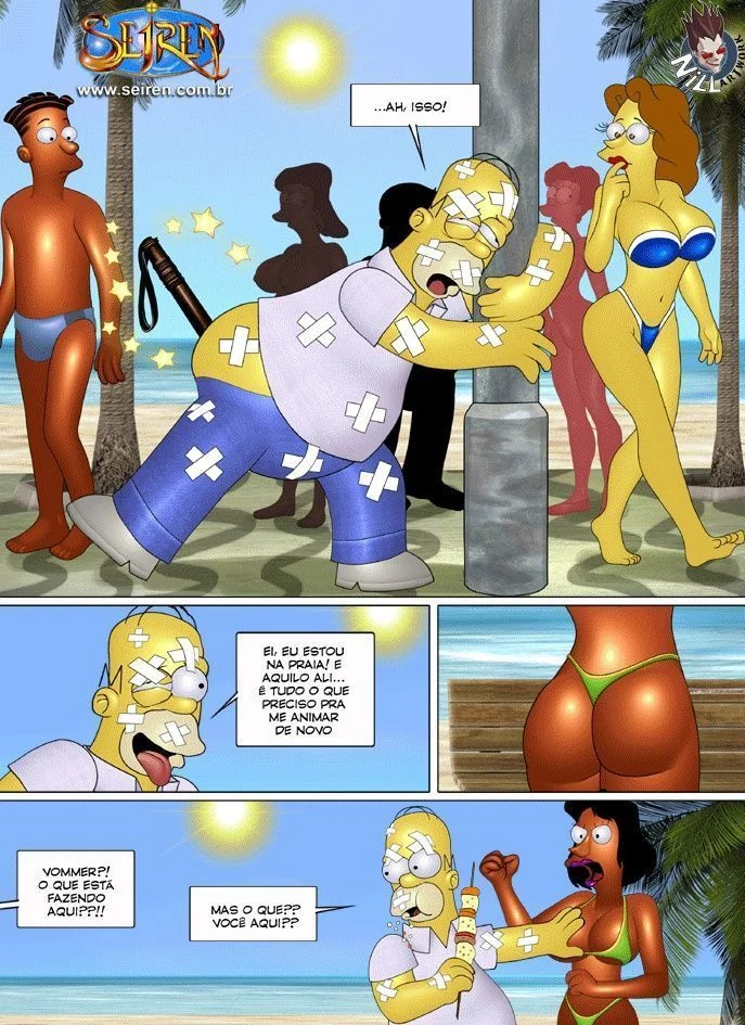 Família Simpsons porno fugitivo errante – Simpsons Pornô – Quadrinho Original Família Simpsons porno fugitivo errante – Simpsons Pornô – Quadrinho Original