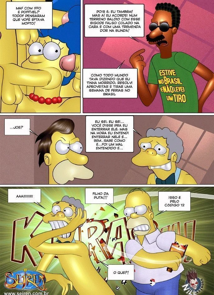 Família Simpsons porno fugitivo errante – Simpsons Pornô – Quadrinho Original Família Simpsons porno fugitivo errante – Simpsons Pornô – Quadrinho Original