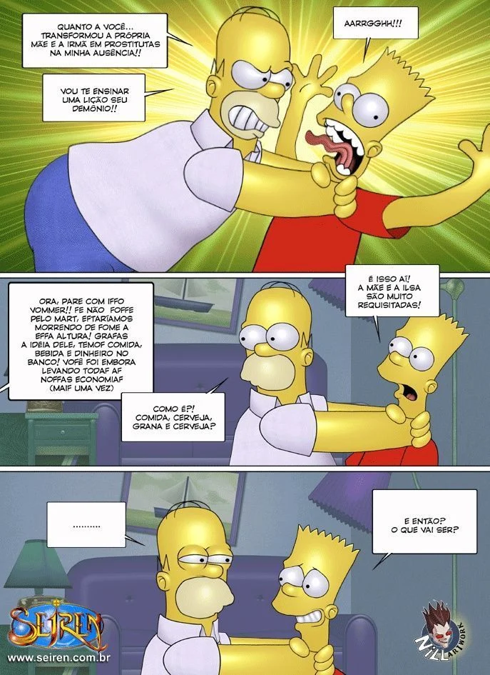 Família Simpsons porno fugitivo errante – Simpsons Pornô – Quadrinho Original Família Simpsons porno fugitivo errante – Simpsons Pornô – Quadrinho Original