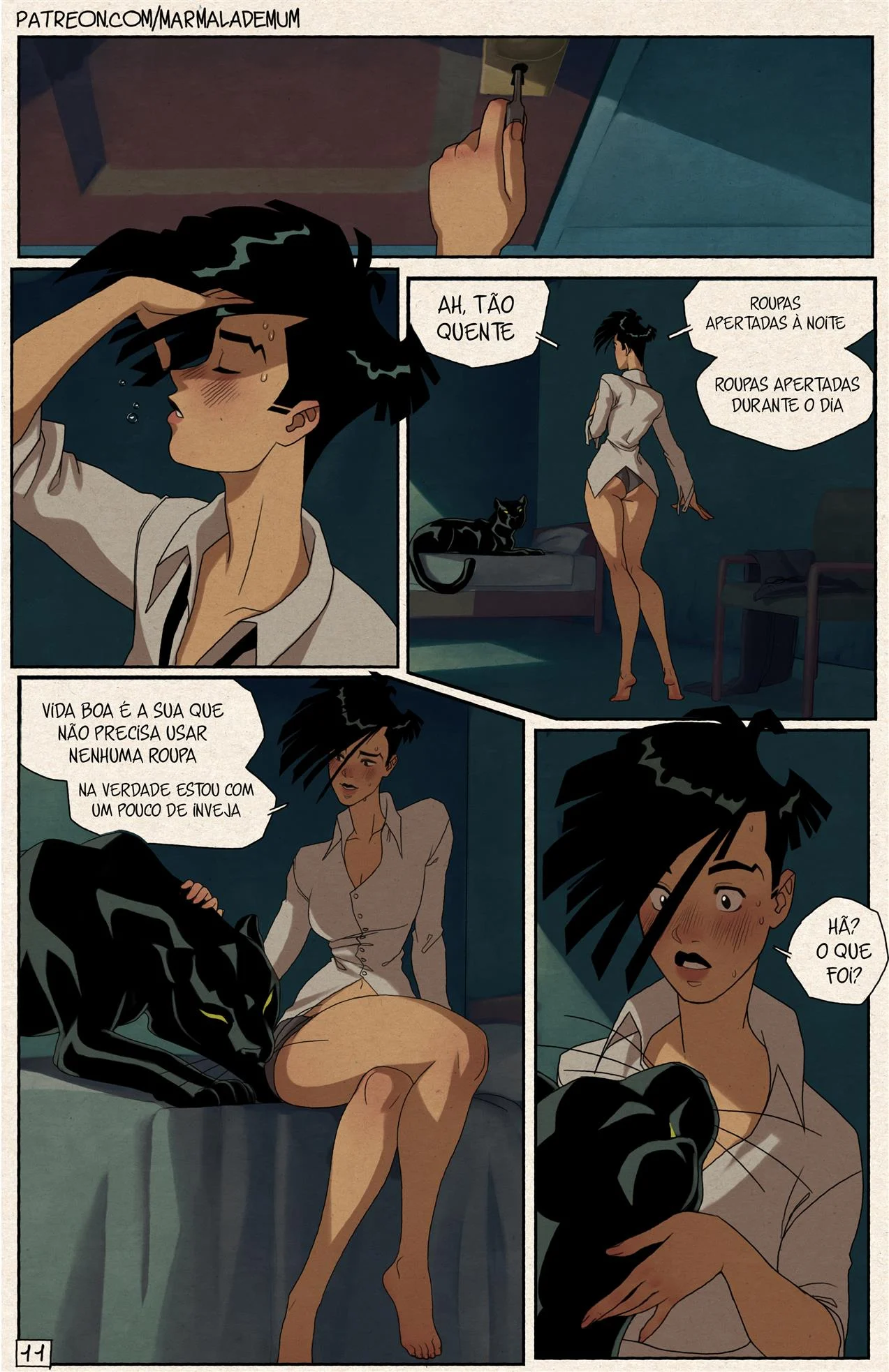 Fascinação Felina – Hentai Interracial – Português do Brasil
