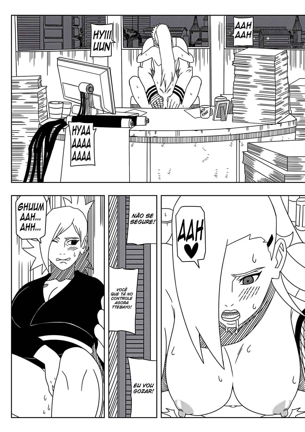 Fazendo Hora Extra no Escritório do Hokage – Manga Hentai – Ler Hentai HQ