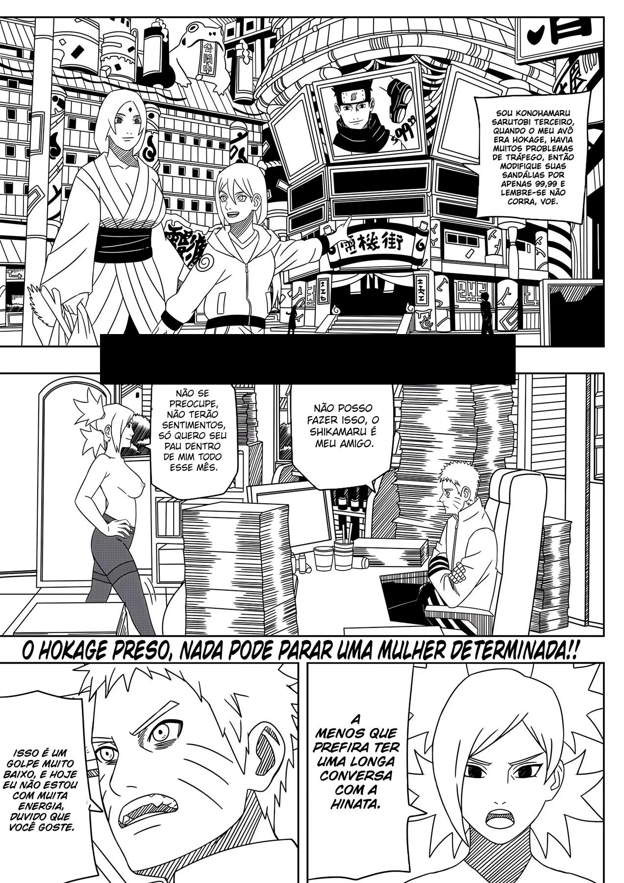 Fazendo Hora Extra no Escritório do Hokage – Manga Hentai – Ler Hentai HQ