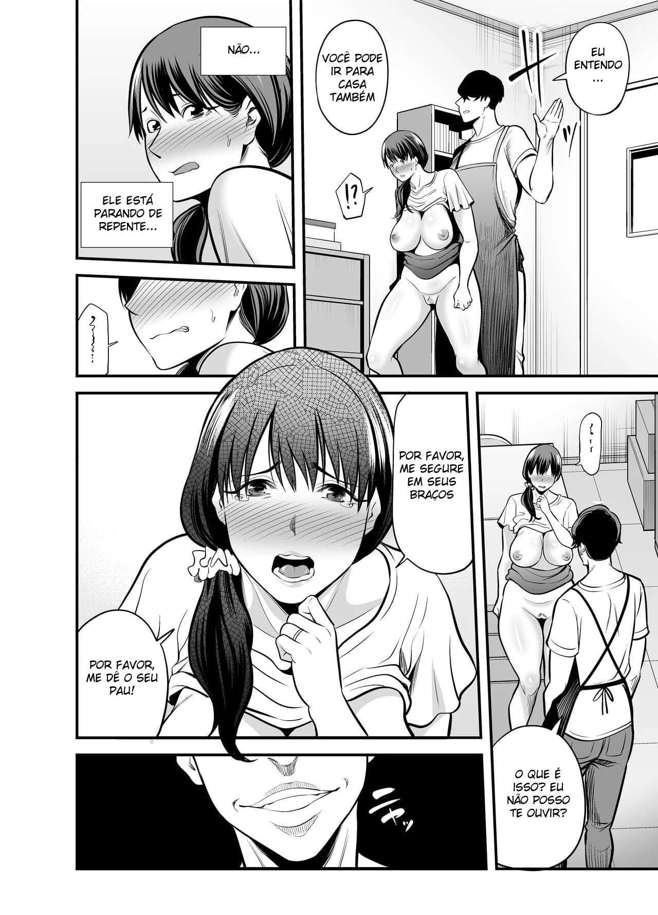 Fazendo Minha Vizinha Trair O Marido – Hentai Preto e Branco – Site Para Ler Completo