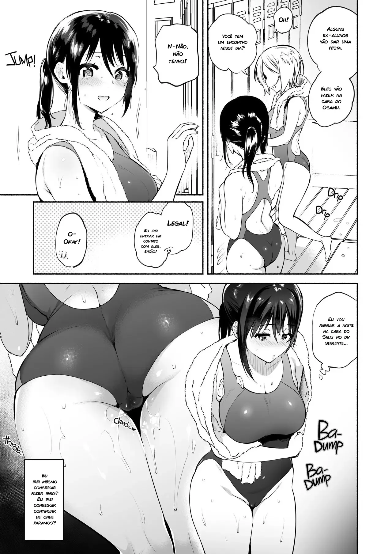 Fazendo sexo bêbada – Hentai Preto e Branco – Ler HQ Completo