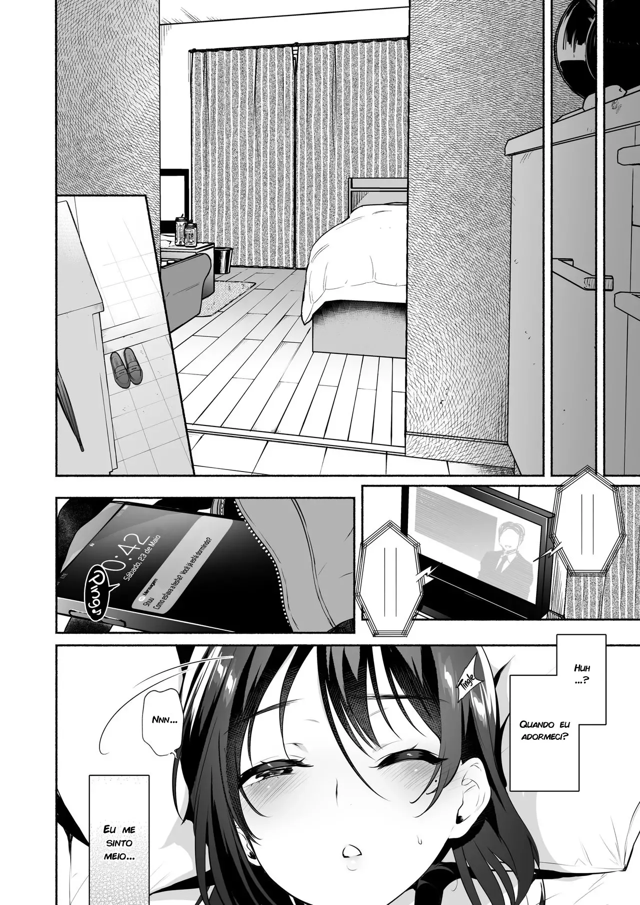Fazendo sexo bêbada – Hentai Preto e Branco – Ler HQ Completo