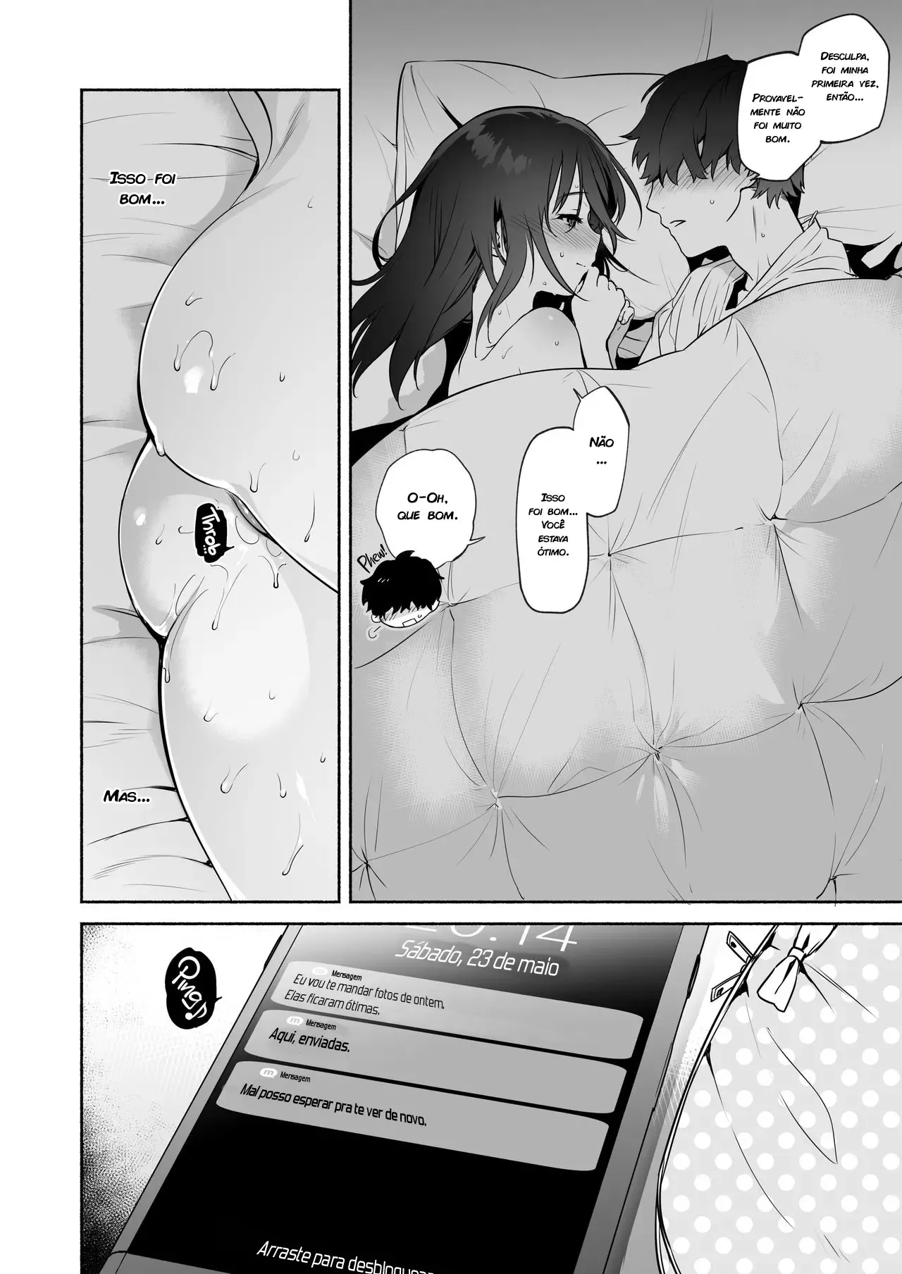Fazendo sexo bêbada – Hentai Preto e Branco – Ler HQ Completo