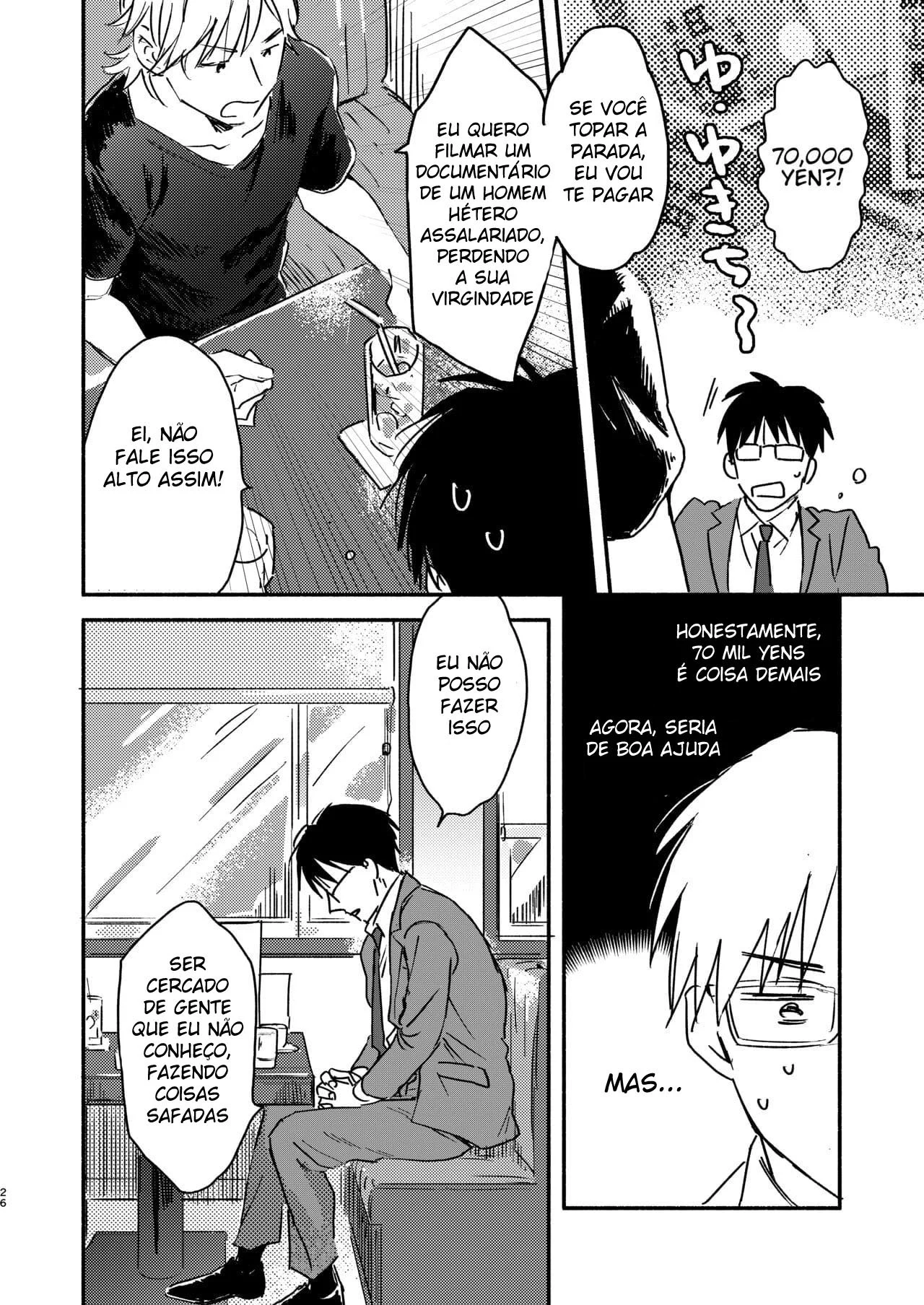 Fazendo Sexo Com Um Assalariado Hetero Em Troca de Uma Recompensa Para Ele – Hentai Gay – Ler HQ Completo