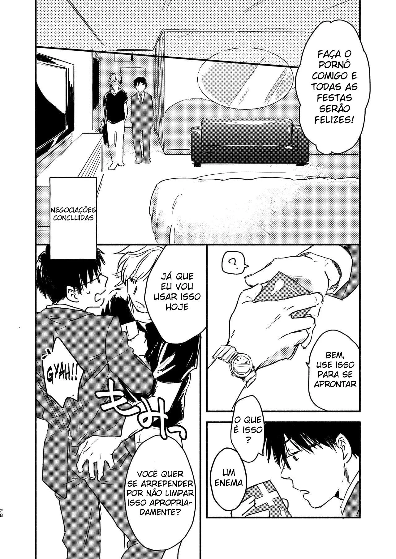 Fazendo Sexo Com Um Assalariado Hetero Em Troca de Uma Recompensa Para Ele – Hentai Gay – Ler HQ Completo