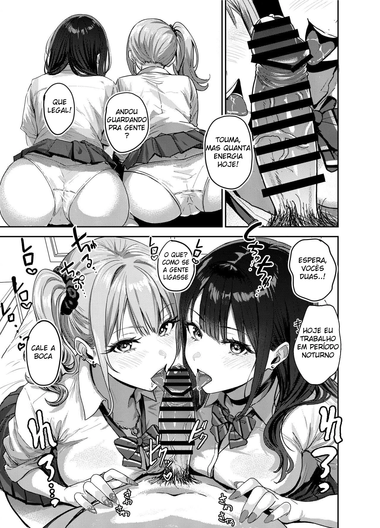 Fazendo Toneladas de Sexo Sem Camisinha Com Gyarus – Doujinshi Hentai – Quadrinho Original