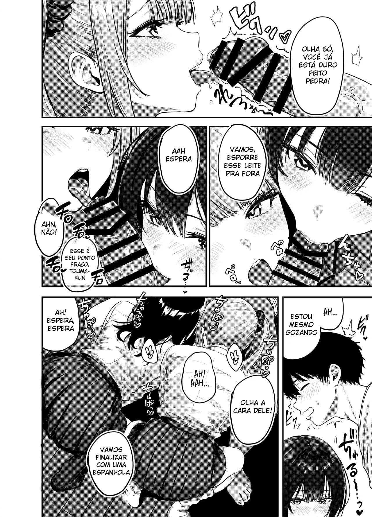 Fazendo Toneladas de Sexo Sem Camisinha Com Gyarus – Doujinshi Hentai – Quadrinho Original