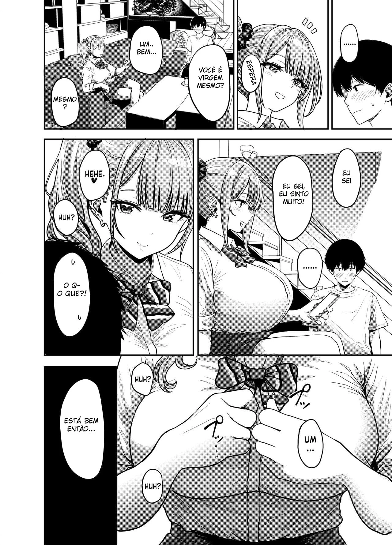 Fazendo Toneladas de Sexo Sem Camisinha Com Gyarus – Doujinshi Hentai – Quadrinho Original