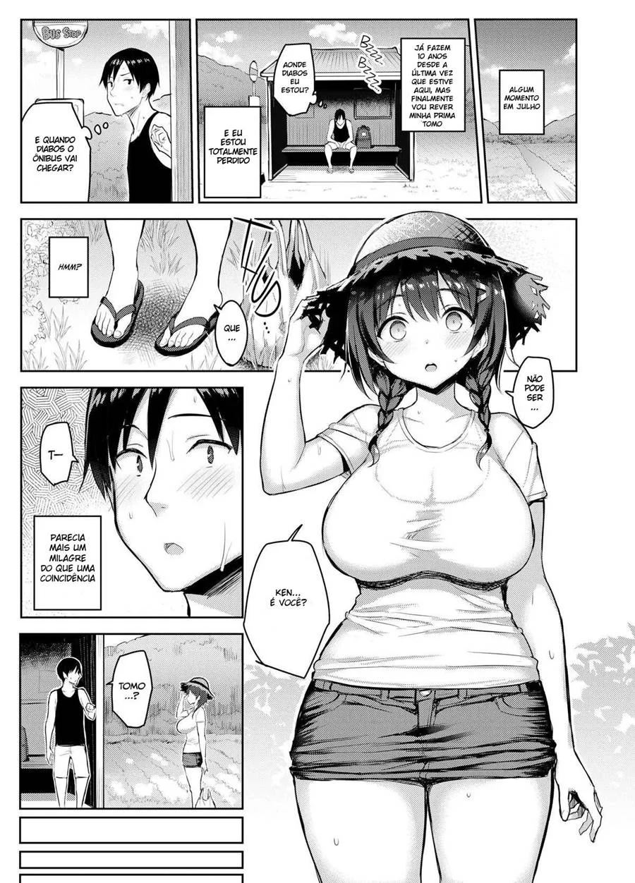 Feriado com Minha Prima Peituda 2 – Hentai Preto e Branco – Ler HQ Completo