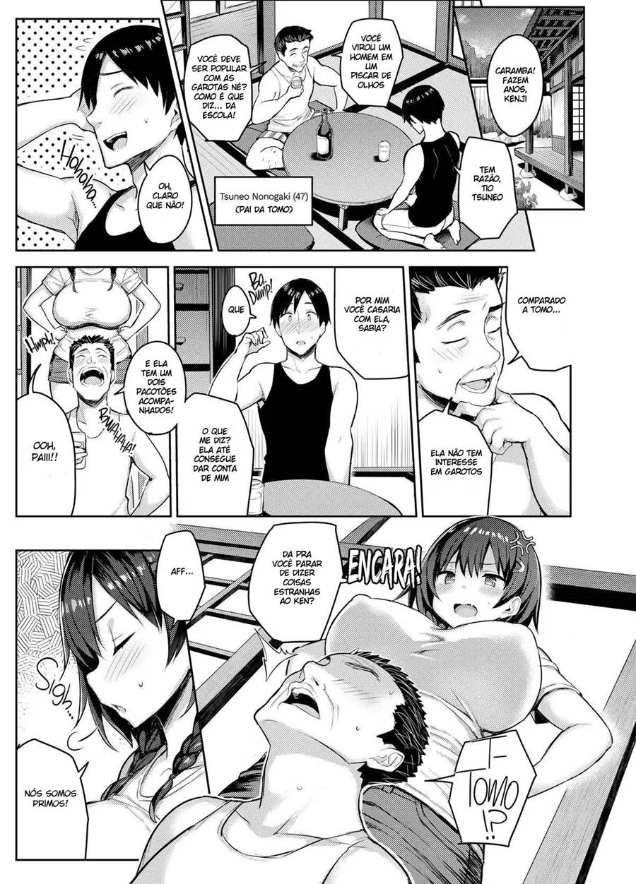 Feriado com Minha Prima Peituda 2 – Hentai Preto e Branco – Ler HQ Completo