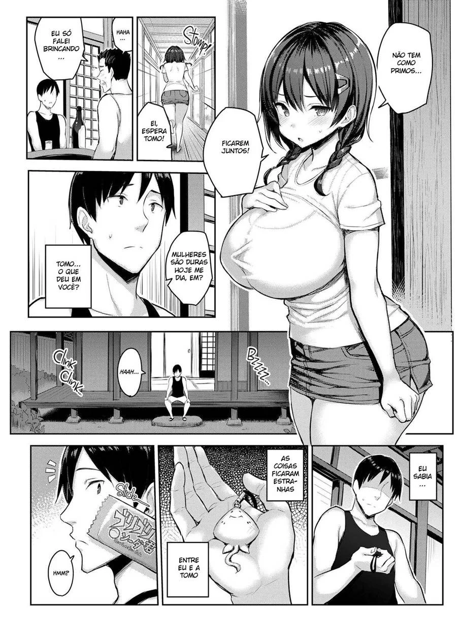 Feriado com Minha Prima Peituda 2 – Hentai Preto e Branco – Ler HQ Completo