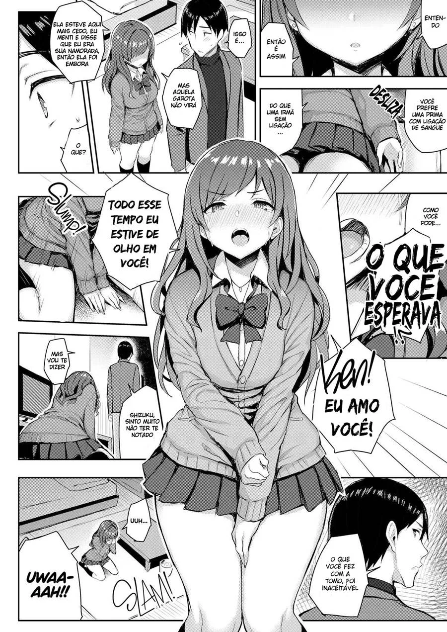 Feriado com Minha Prima Peituda 3 – Hentai Preto e Branco – Traduzido