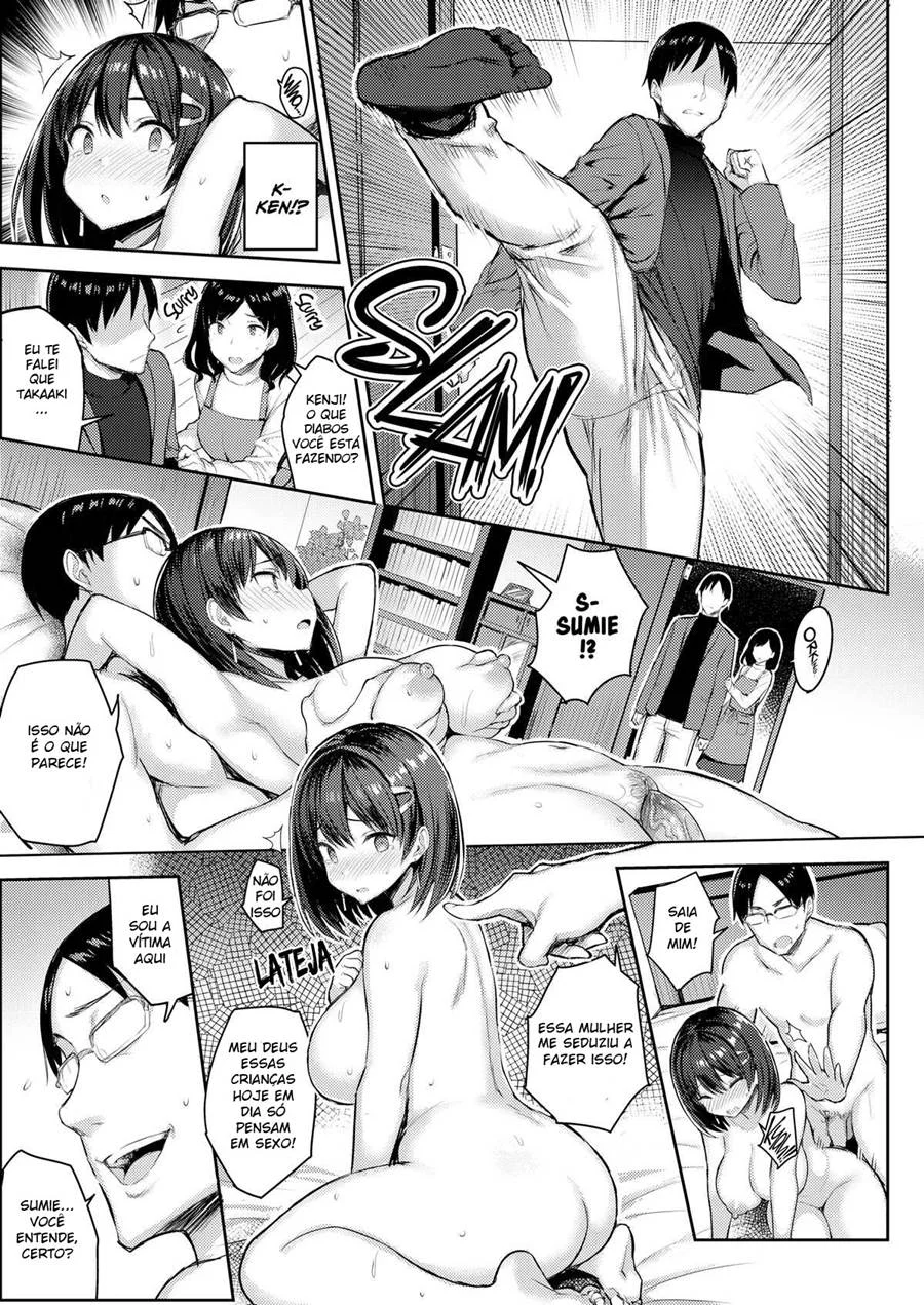 Feriado com Minha Prima Peituda 3 – Hentai Preto e Branco – Traduzido