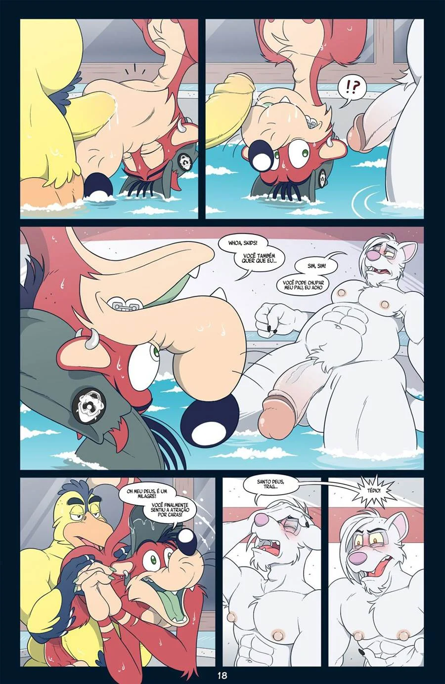 Festa nua da banheira quente – Hentai Gay – Site Para Ler Completo