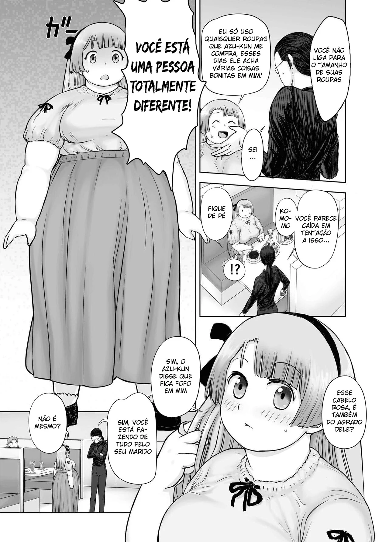 Fetiche por gordinhas – Hentai Preto e Branco – Site Para Ler Completo