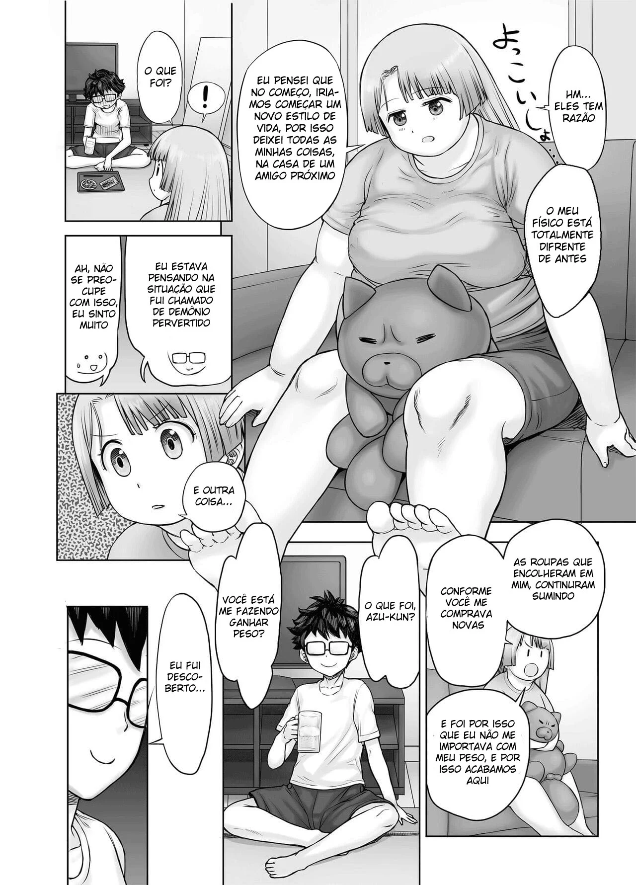Fetiche por gordinhas – Hentai Preto e Branco – Site Para Ler Completo