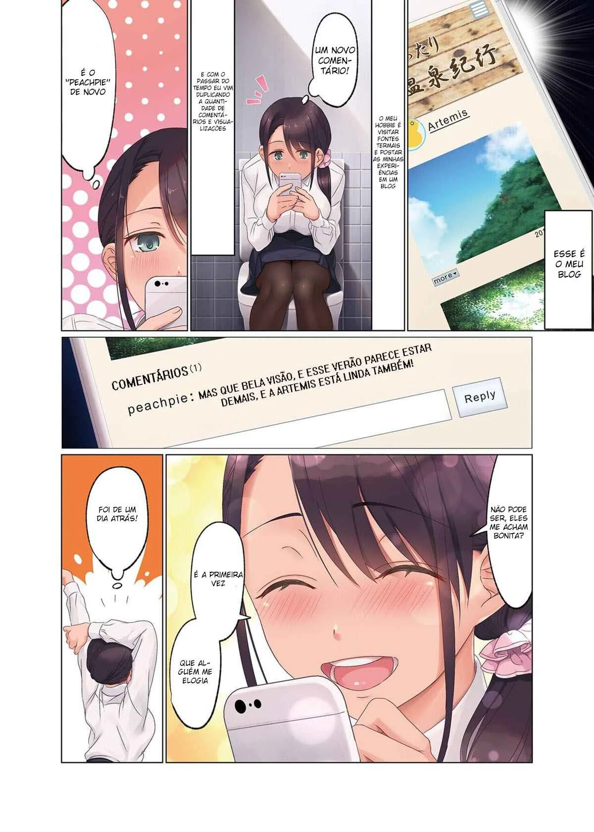 Fodendo a Blogueira do Escritório – Manga Hentai – Quadrinho Original