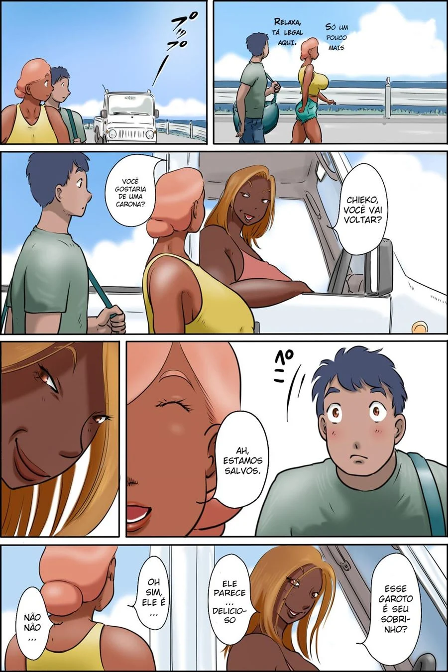 Fodendo a tia dos peitão – Hentai Incesto – Quadrinho Original