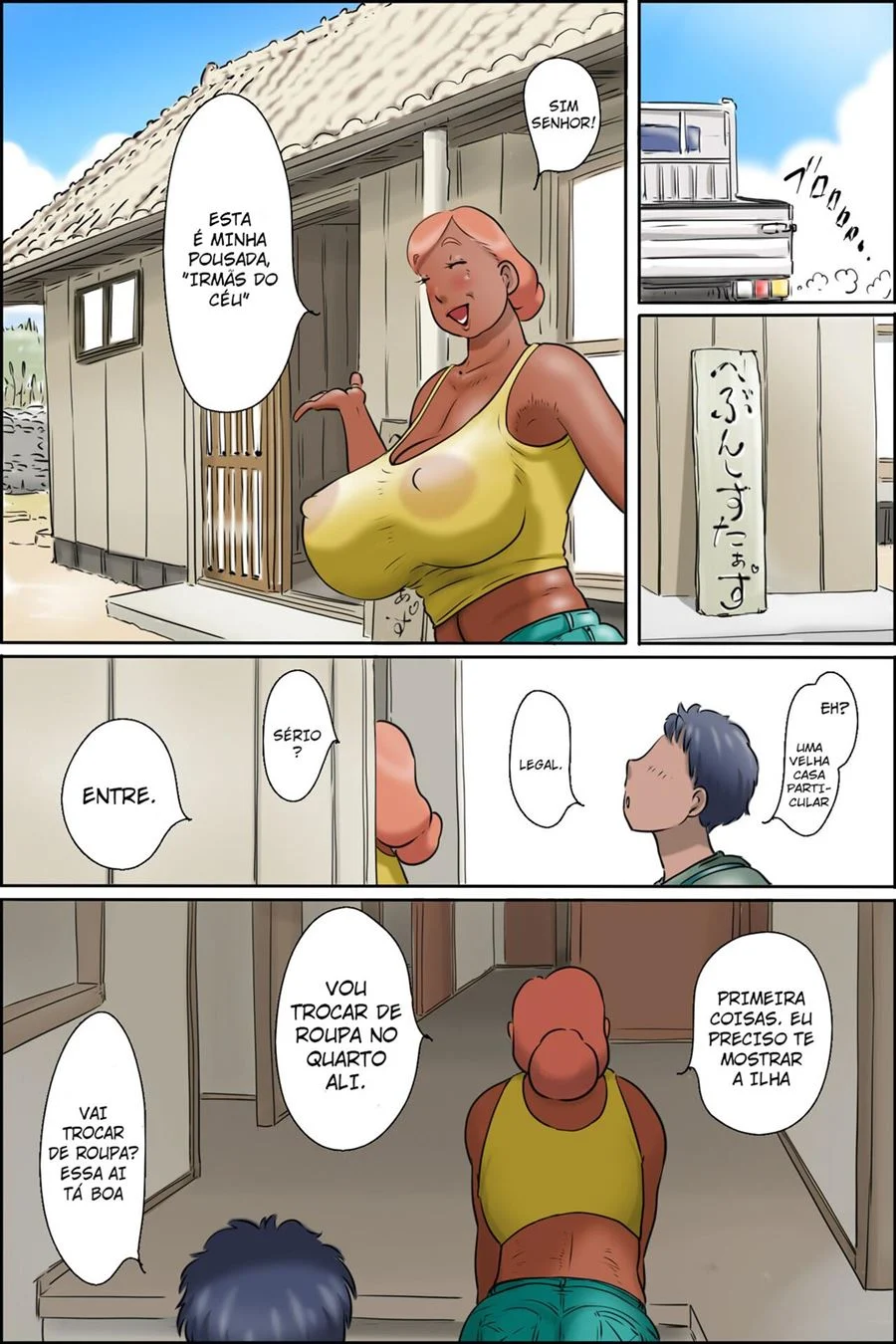 Fodendo a tia dos peitão – Hentai Incesto – Quadrinho Original