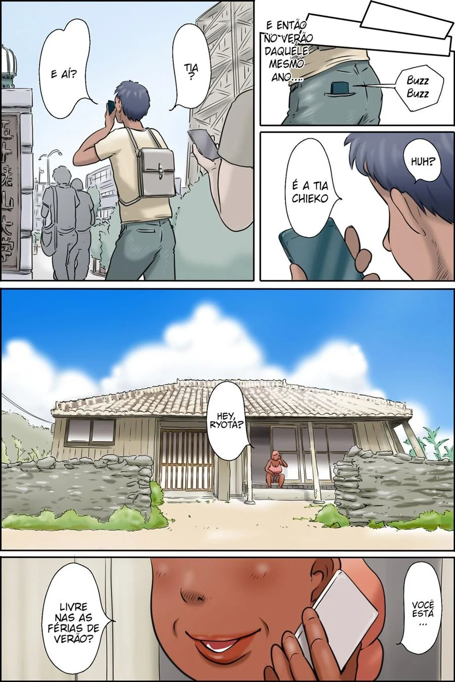 Fodendo a tia dos peitão – Hentai Incesto – Quadrinho Original