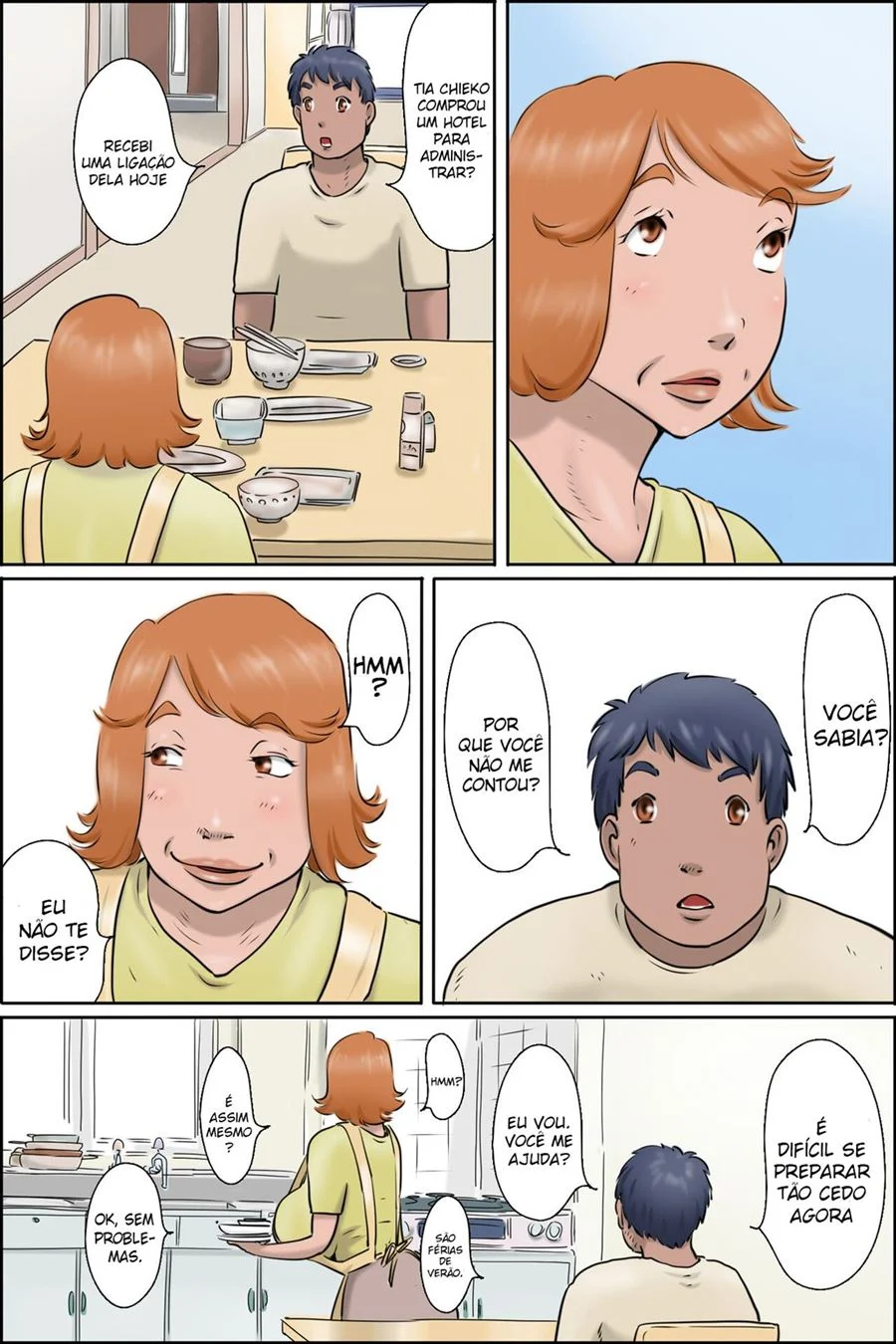 Fodendo a tia dos peitão – Hentai Incesto – Quadrinho Original