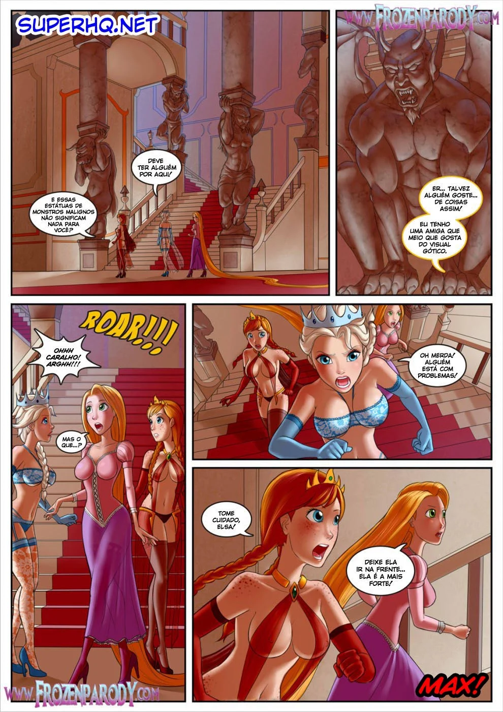 Frozen Hentai Com Bela e a Fera Porno – Hentai – Português do Brasil