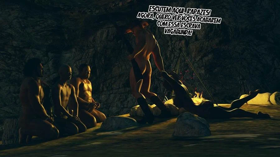 Fudendo as escrevas negras – Hentai Interracial – PT-BR