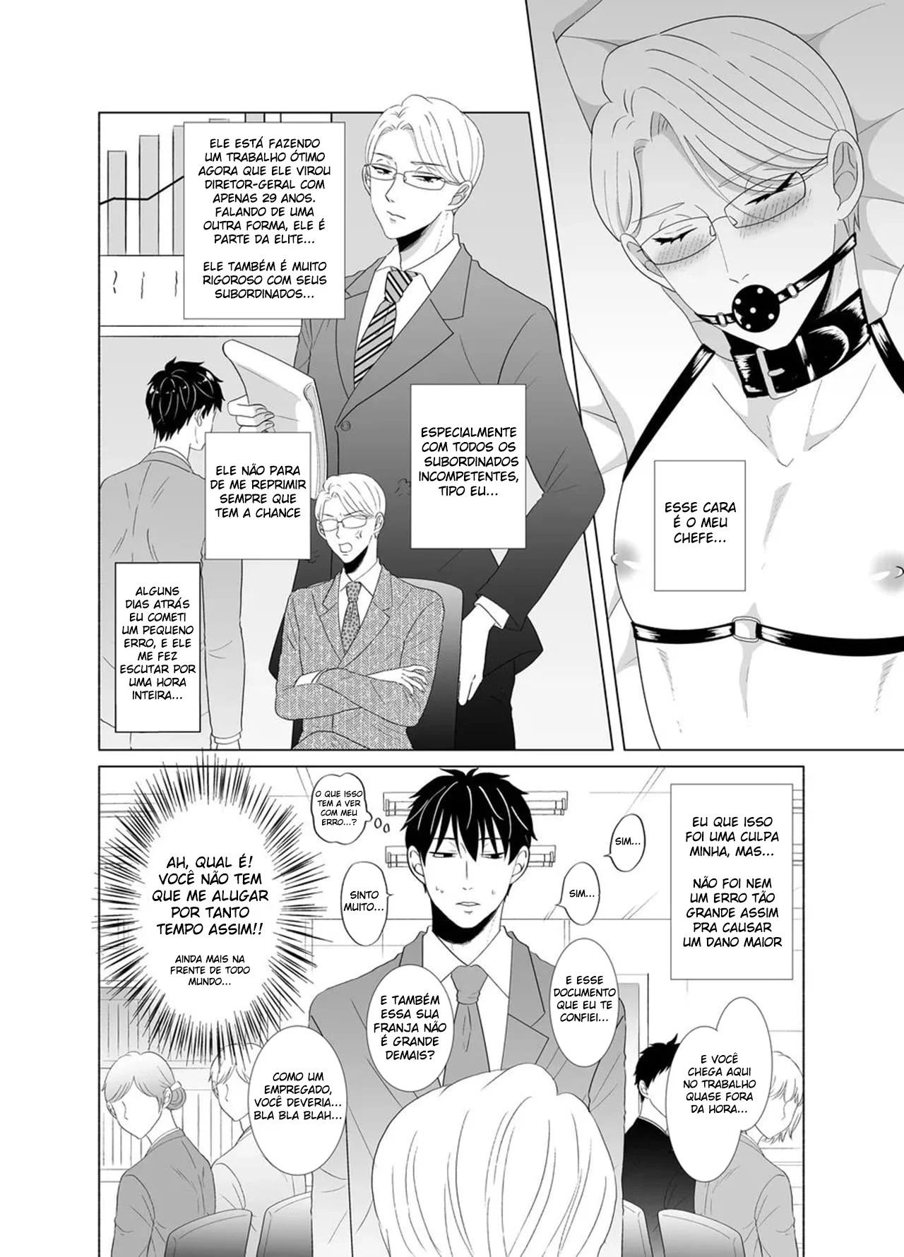 Funcionário Incompetente Pune Seu Chefe Chato – Yaoi Hentai – Alta Qualidade - Traduzido